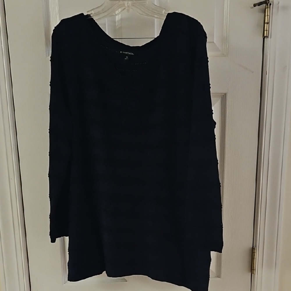 41 Hawthorn Navy Lightweight Knit Top